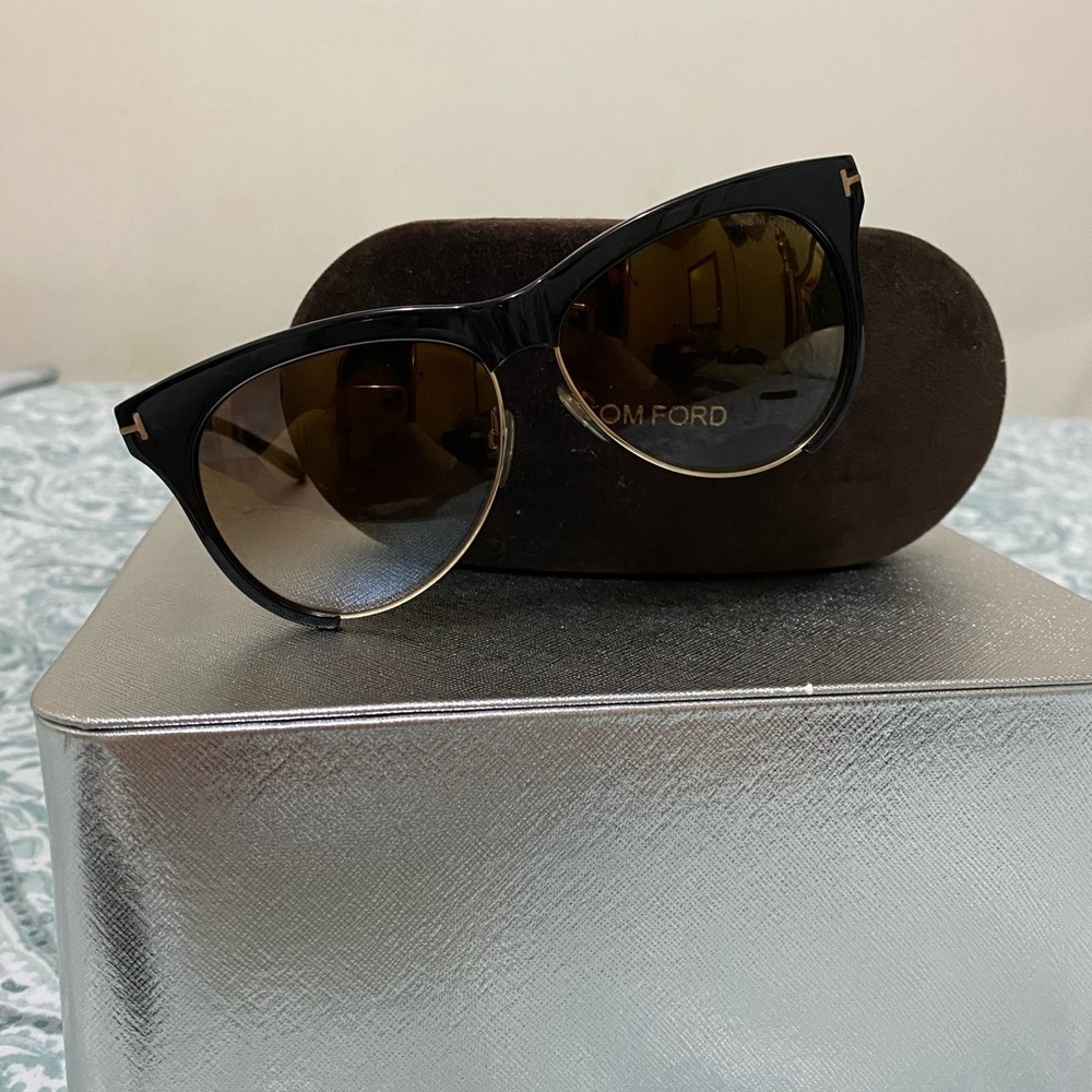 Tom Ford Black and Gold Sunglasses